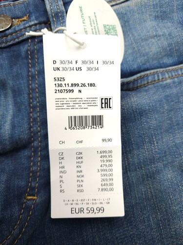 s.Oliver Jeans Herren Hose Keith Slim Fit Straight Leg destroyed used Look 30/34 - Zdjęcie 6 z 7