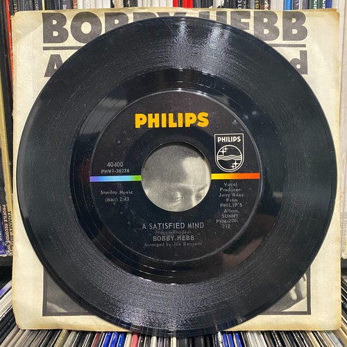 BOBBY HEBB - A SATISFIED MIND / LOVE, LOVE, LOVE (7") 1966!! RARE!! JERRY ROSS - Picture 3 of 4