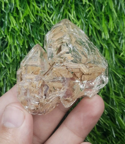 Clay Included Window Quartz crystal With Unique Formation From Balochistan Pak.