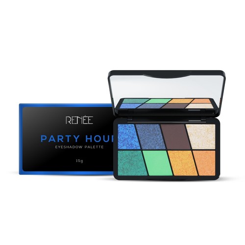 Renee Kosmetik Lidschatten Palette, Party Stunde Schatten 16gm - 第 1/8 張圖片