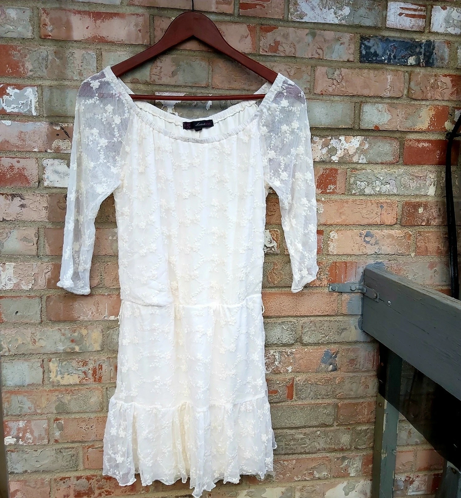 OFF WHITE Mini Abito Off White in Pizzo Sm