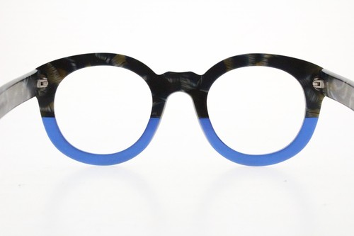 SEE Eyewear 1225 Blue Two Tone Frames 47/25-145 mm Germany Cat Eye Round - Picture 8 of 8