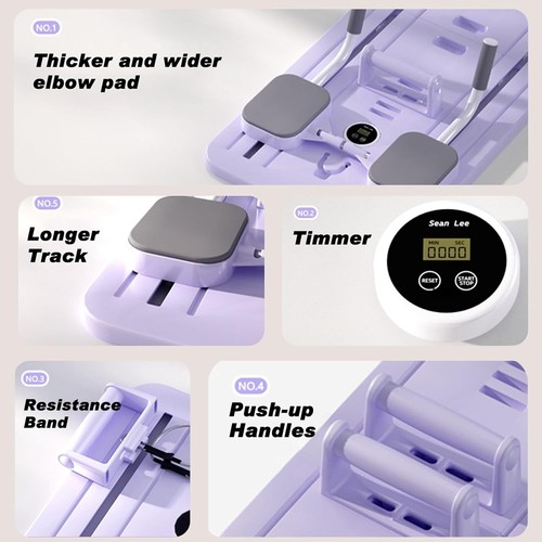 Pilates Reformer - Pilates Board Multi-Functional Abdominal Equipment for Home G - Picture 4 of 6