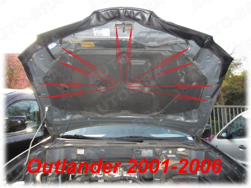 PROTECTOR DEL CAPO compatible con Mitsubishi Outlander 2001 - 2006 Hood Car Bra - Imagen 4 de 4
