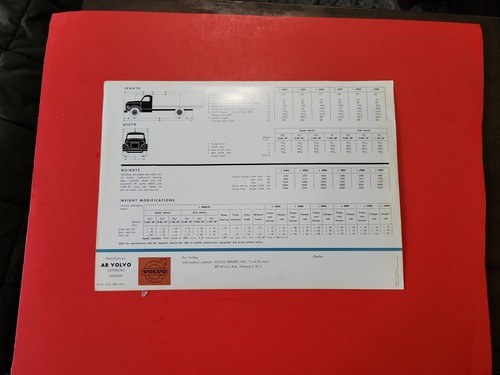 1960's? Volvo Truck Brochure Model L 498 - 第 4/6 張圖片