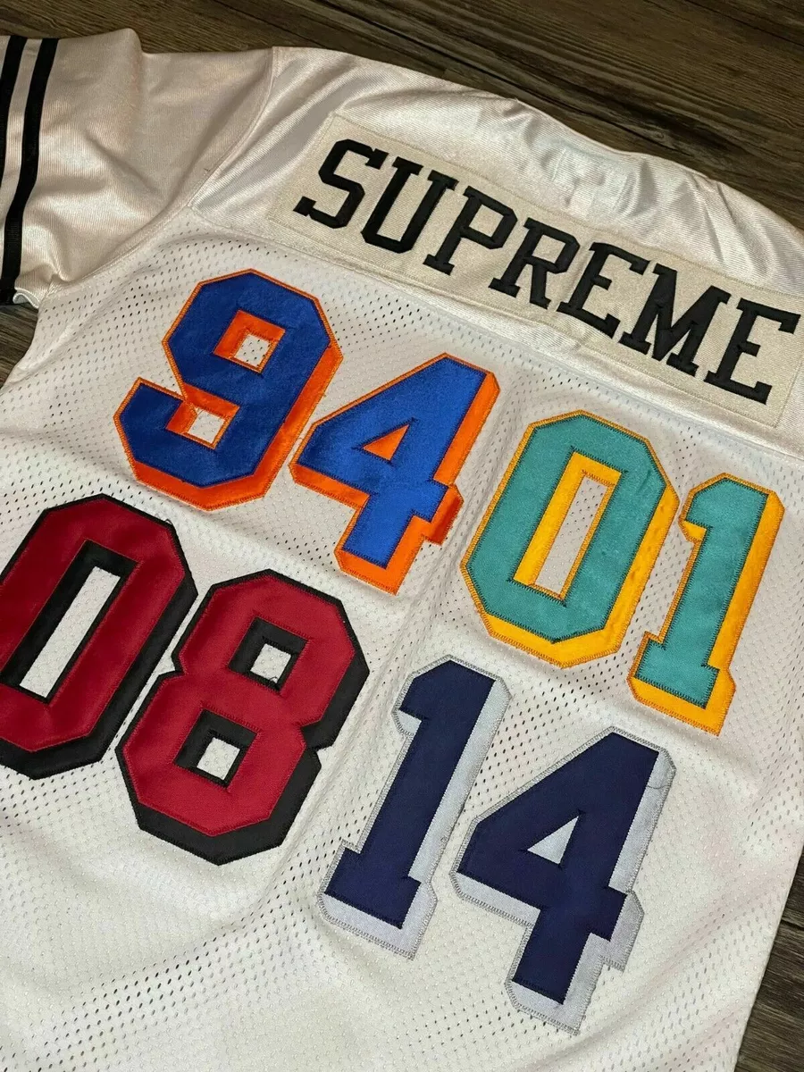 SS14 SUPREME CHAMPIONSHIP YEARS FOOTBALL TOP JERSEY WHITE MEDIUM 2014