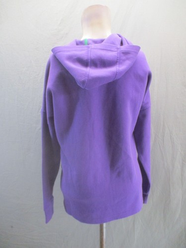 ADIDAS Size 13-14 YRS Kids Unisex Purple Cotton Blend Gym Athletic Hoodie 800 - Picture 4 of 9