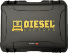 Diesel Laptops Tough Case, Nanuk 940 w/ Insert and Zipper Pocket, Black