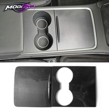 Fits 21-23 Tesla Model 3/21-24 Y Console Storage Box Carbon Fiber Print ABS