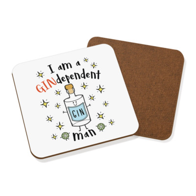 Gift Base Sottobicchiere Quadrato Con Frase 'Palestra I Heard Gin' - 9x9 Cm, Finitura Lucida, Regalo Simpatico