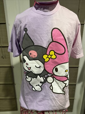NWT Box Lunch My Melody & Kuromi Pink & Purple T-Shirt Size Small Sanrio