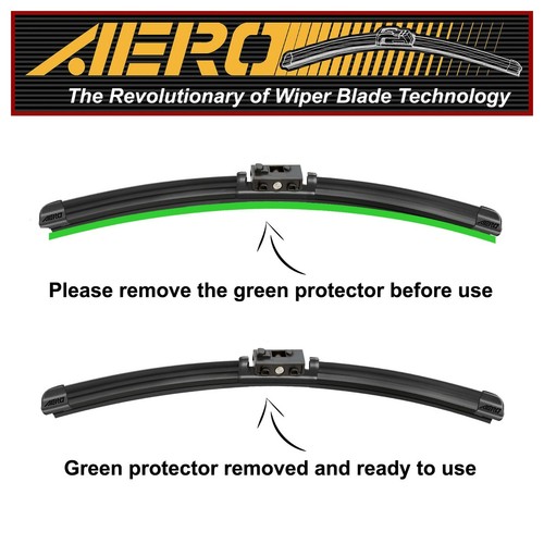AERO 22"+22" Wiper Blades for Mercedes-Benz C300 C350e GLC300 GLC350 +more - Picture 4 of 7