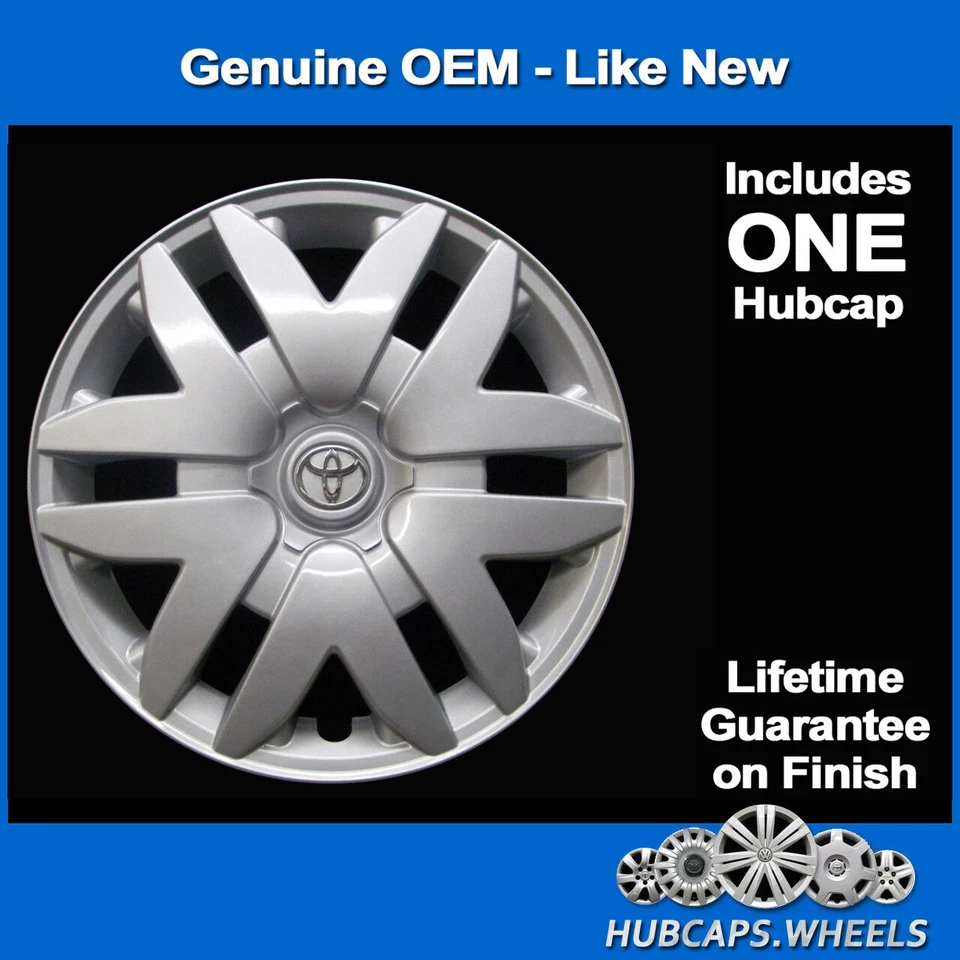 Tapacubos para Toyota Sienna 2004-2010 genuino de fábrica OEM 16 pulgadas cubierta de rueda 61124 Foto 2 de 3