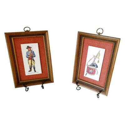 Soriano Ceramics American Historical Colonial Style Framed Tiles Old New Stock