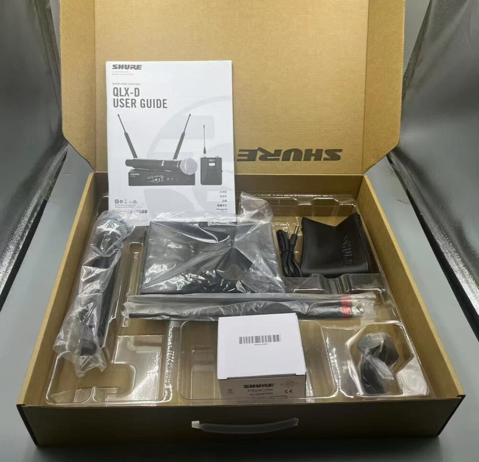QLXD4 / BETA58A Micrófonos de Sistema Vocal Inalámbrico Portátil Express con BETA58 EE. UU. Foto 2 de 4