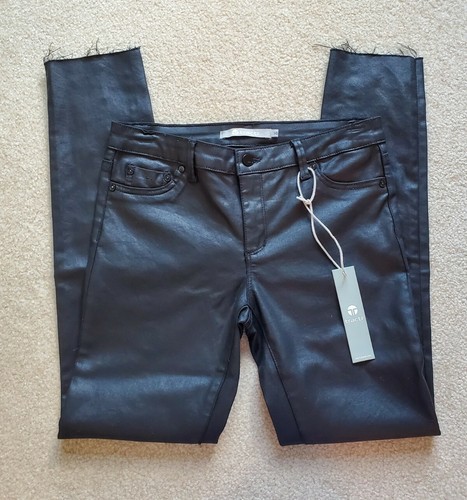 TRACTR Nordstrom's Girls 3D Floral Coated Black Slim Jeans ~ Size 14 yrs NWT - Picture 3 of 7