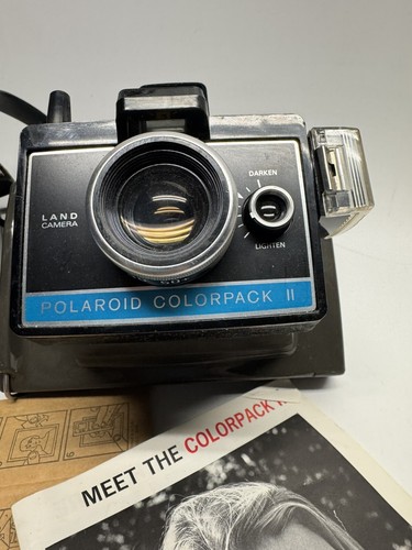 Vintage, Polaroid Colorpack II Instant Land Camera & Accessories : WORKS - Picture 4 of 19
