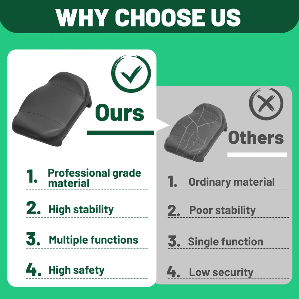 For Polaris RZR S 800 EFI 2008-2014 2 x Black Base Bottom Seat #2685956 XP 900 - Image 3 of 4