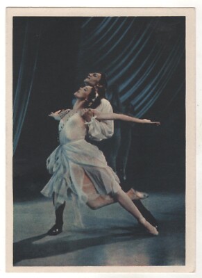 1962 BALLET ''Paganini'' Ballerinas Dancer ART Soviet Russia photo Postcard OLD