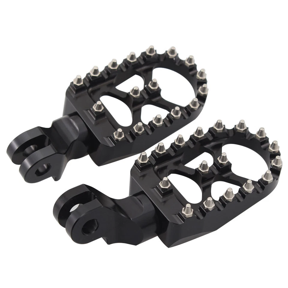 Se adapta a Triumph Scrambler 06-2015 negro estilo MX estriberas delanteras anchas reposapiés Foto 3 de 4