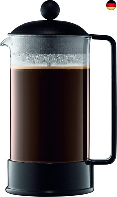 Bodum 1548-01SA-10 Brazil Kaffeebereiter 8 Tassen 1 L Kunststoff, Schwarz