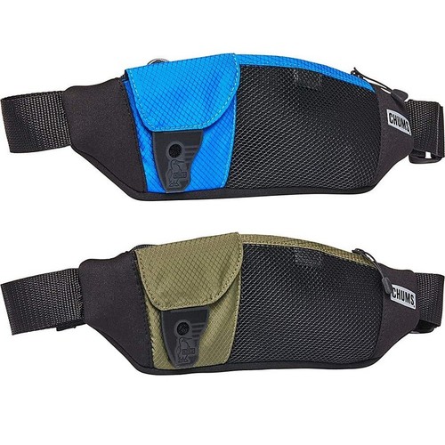 Chums Neo Bolsillo, Riñonera, Bolso Cintura, Resistente al Agua Bajo Perfil, Azul/Verde