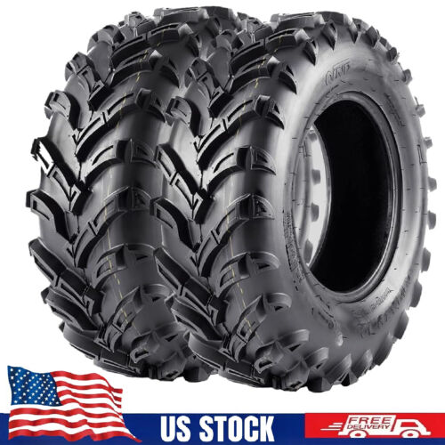 2 Set ATV Tires 25x8-12 ATV UTV Off-Road Trail Sand Mud 6PR Tires All Terrain US