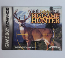 Cabela's Big Game Hunter Manual Instruction Booklet Gameboy Advance GBA