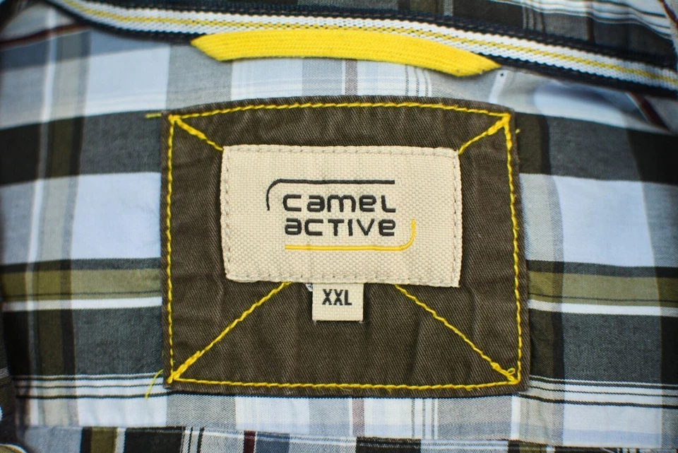 Camel Active Men's Chest Pocket Button Front Casual Shirt Long Sleeve Plaid XXL - Image 4 of 4