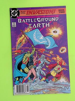 Invasion #2 1989 DC Comics 1st App Newsstand Mid Grade Comic Book L37-156