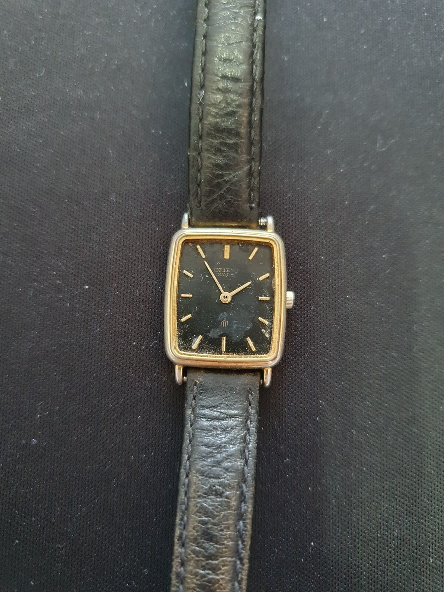 Vintage Orient Tank Black Dial Rectangular Wrist Watch | eBay