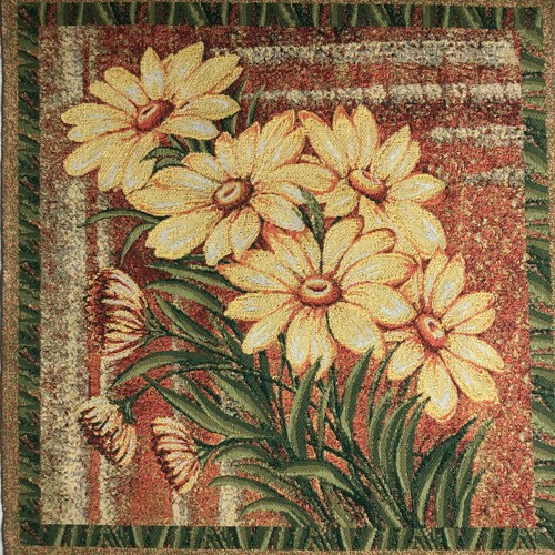 Gobelin Tapisserie Tapestry Paneele Textilbid Blumen Natur Basteln Stoff 50x50cm - Bild 3 von 21
