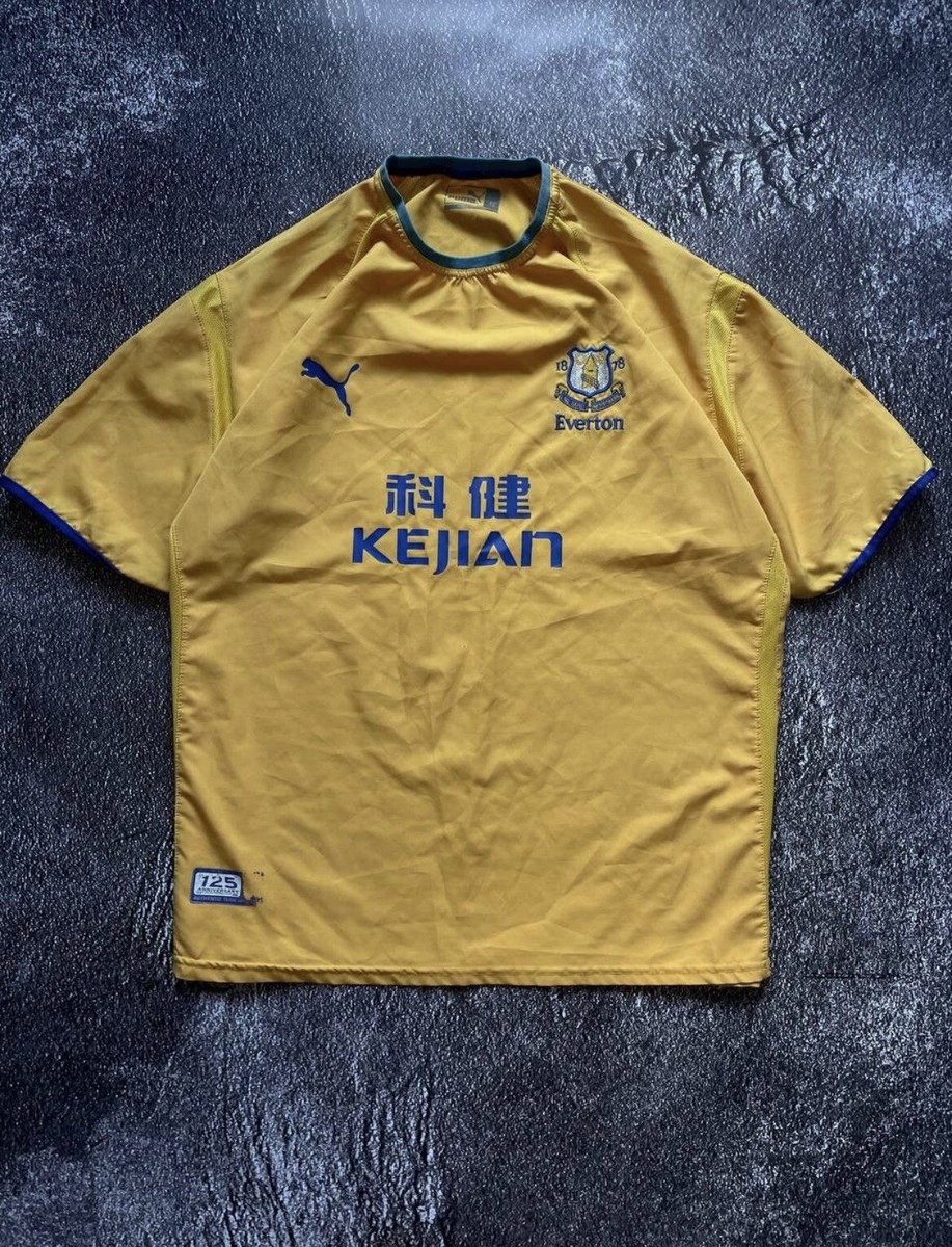 Puma Everton kejian Tシャツ Everton 2002-03 Kejian Puma Junior Home Football Shirt | eBay