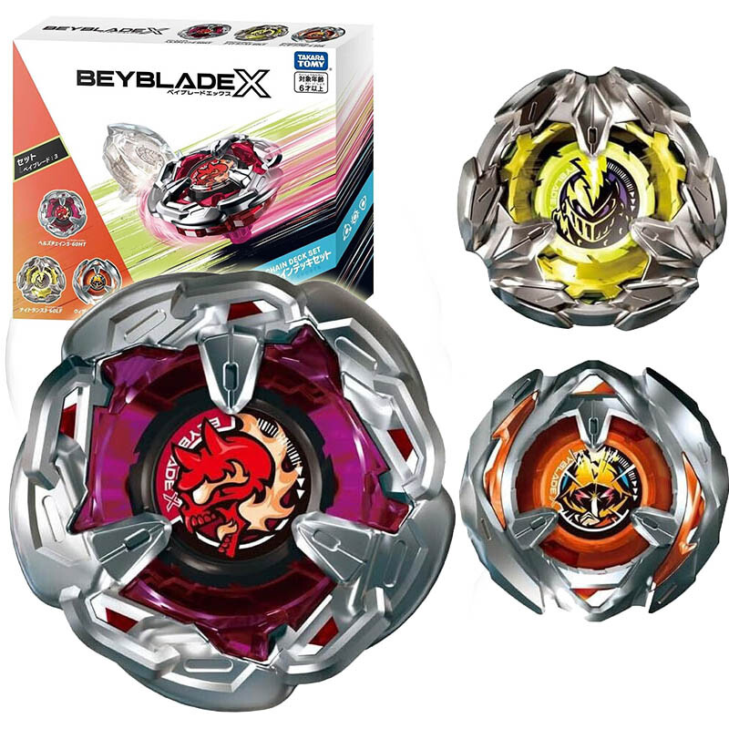 TAKARA TOMY Beyblade X BX21 Hell's Chain Deck Set Burst Booster