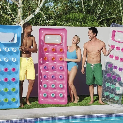 Colchón Inflable Bestway Con Almohada Transparente Vista Submarina Camastro - Imagen 8 de 10