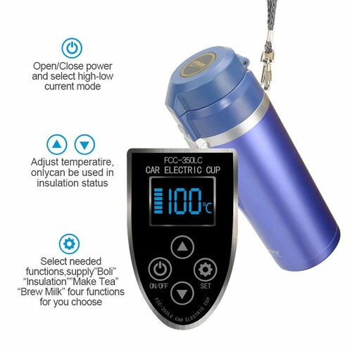 350ML Electric Car Kettle Portable Stainless Steel Travel Kettle Water Heater - Picture 18 of 18