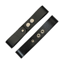 Sword Frog  7" x 1" Black Leather Sword/Dagger Belt Holster Costume Prop