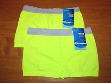 842J1 Champion M1118 Powertrain Seamless Stretch Girl Short Panty 2 Pack SM Neon