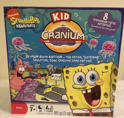 Kid Cranium Nickelodeon Spongebob Squarepants Hasbro Board Game Complete