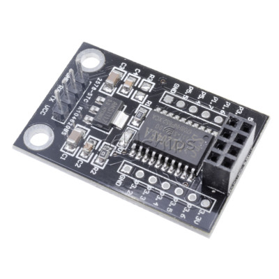 2pcs 5V-3.3V Wireless STC15L204 MCU AMS1117 Driver Board+NRF24L01 UART Interface