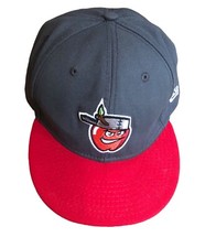New Era Fort Wayne TinCaps Hat Cap Gray Red Minor League Baseball Size 7