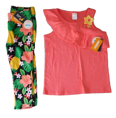 Gymboree Girls 8 Top &Leggings 2-PC Set PINEAPPLE PUNCH NWT - Picture 3 of 3