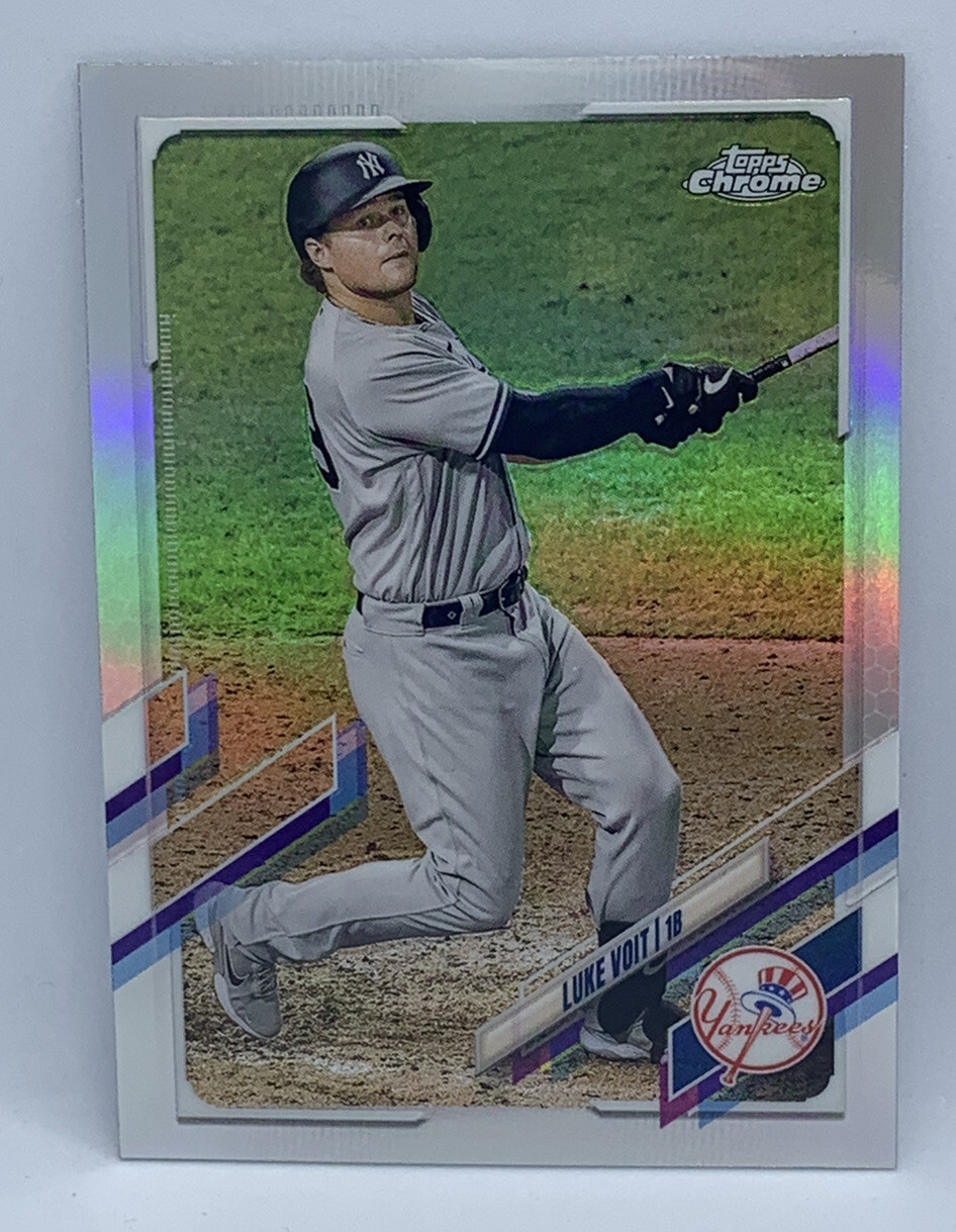2021 Topps Chrome Luke Voit Yankees #87 Refractor NM-MT or Better | eBay