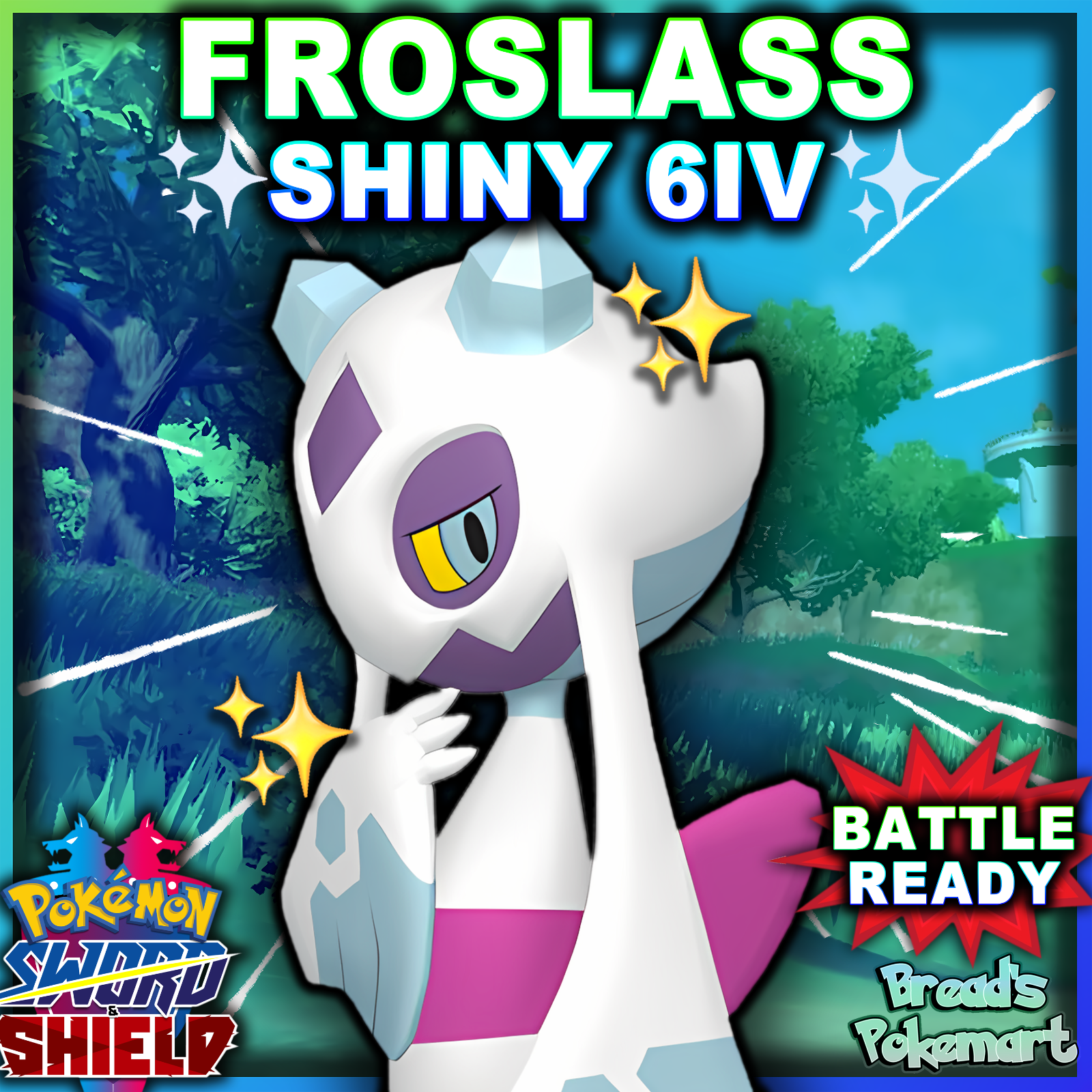 TOXEL ✨ Ultra Square SHINY 6IV ✨ Pokemon SWORD and SHIELD lv1 +Free  MasterBall