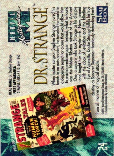 1992 MARVEL MASTERPIECES SINGLE COMPLETE YOUR SET PICK YOUR CARD - Picture 40 of 128