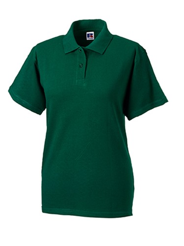 Polo Russell Jerzees 569F lisa para mujer dama algodón sin logotipo - Imagen 2 de 8