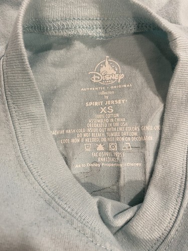 Walt Disney world Spirit Jersey Aqua Arendelle Frozen Blue Top Shirt XS Rare - Picture 5 of 7