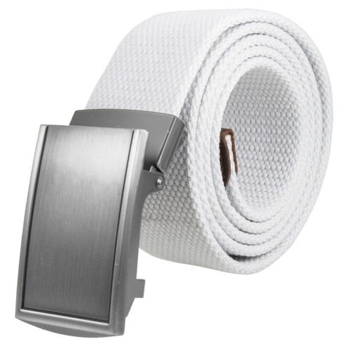 Canvas Cotton Web Buckle Belt Military Style Adjustable Belt - Picture 31 of 32