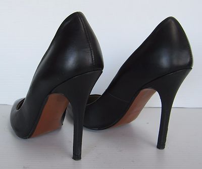 ZARA REAL LEATHER pumps size 37　ザラパンプ ZARA SUPER STYLISH LEATHER HIGH HEEL PUMPS WITH DIAMANTE