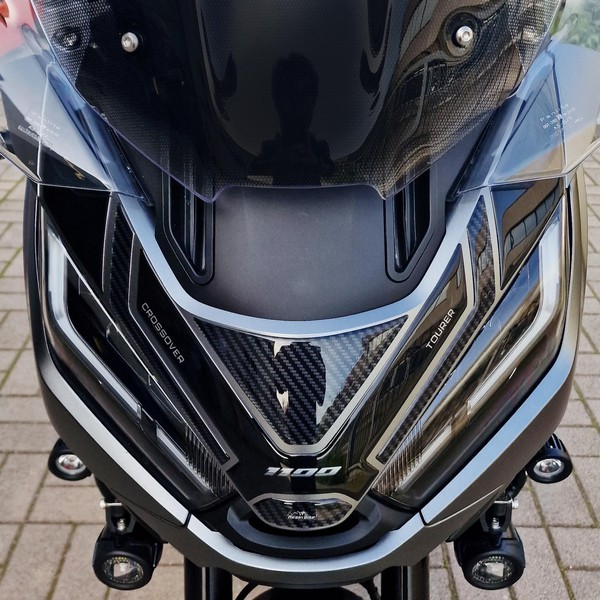 Aufkleber 3D Motorrad Kompatibel Mit Honda NT 1100 2020-2024 Schutz Windschild-image